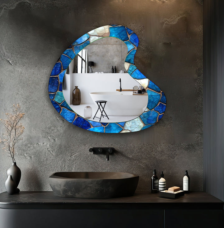 Mirrored wall art showcasing intricate craftsmanship for a unique and stylish addition
