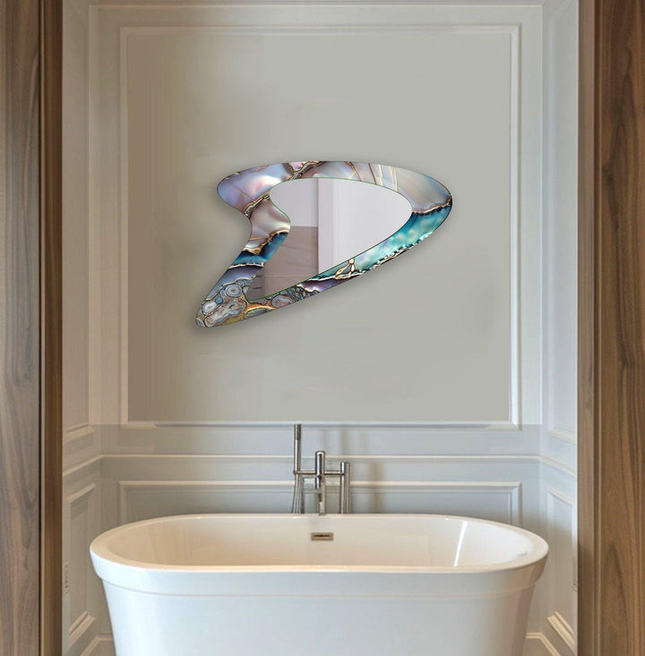 Mirror wall decor blending functionality and artistic design for versatile home styling
