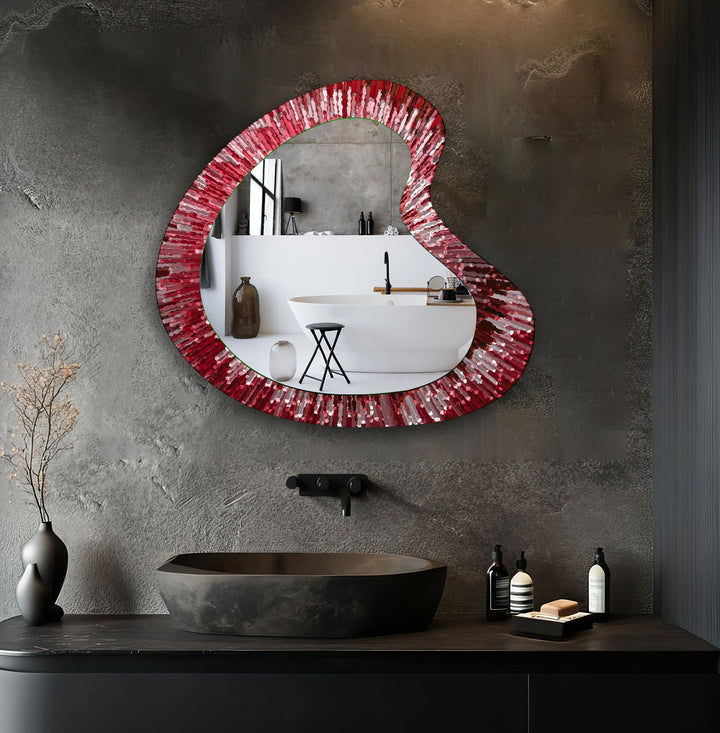Decorative wall mirror showcasing minimalist elegance for a timeless addition to any room
