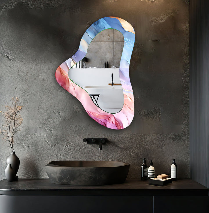 Decorative wall mirror with a minimalist frame to complement both modern and classic interiors
