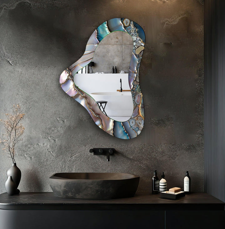 Decorative wall mirror with a minimalist frame to complement both modern and classic interiors
