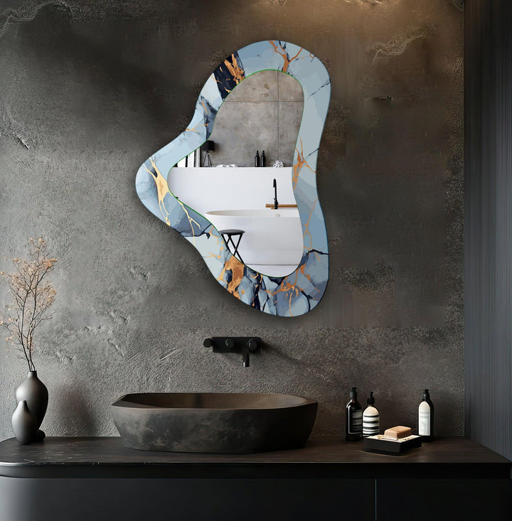 Wall mirrors with sleek frames and reflective surfaces for a modern and minimalistic look
