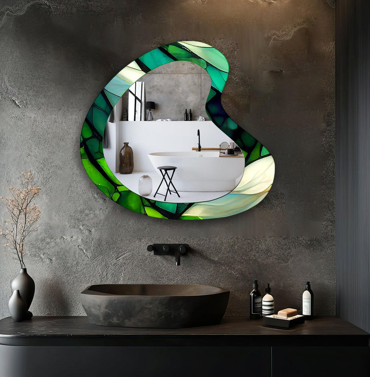 Mirror wall decor with bold designs that serve as a stunning focal point in any room
