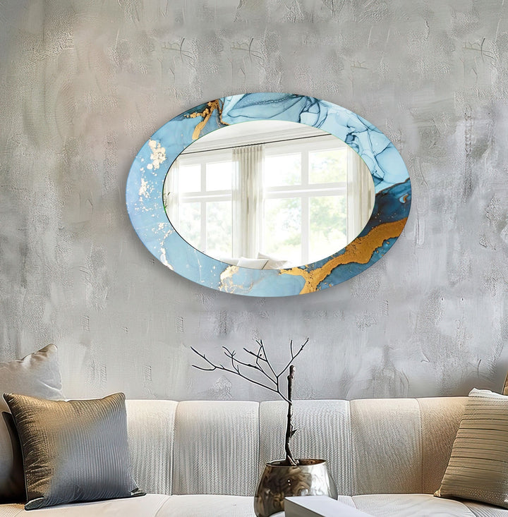 Mirror wall decor combining artistic elements with practical functionality for a unique touch
