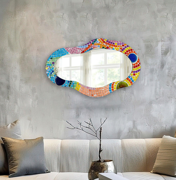 Wall mirrors featuring intricate designs to add depth and light to your living space
