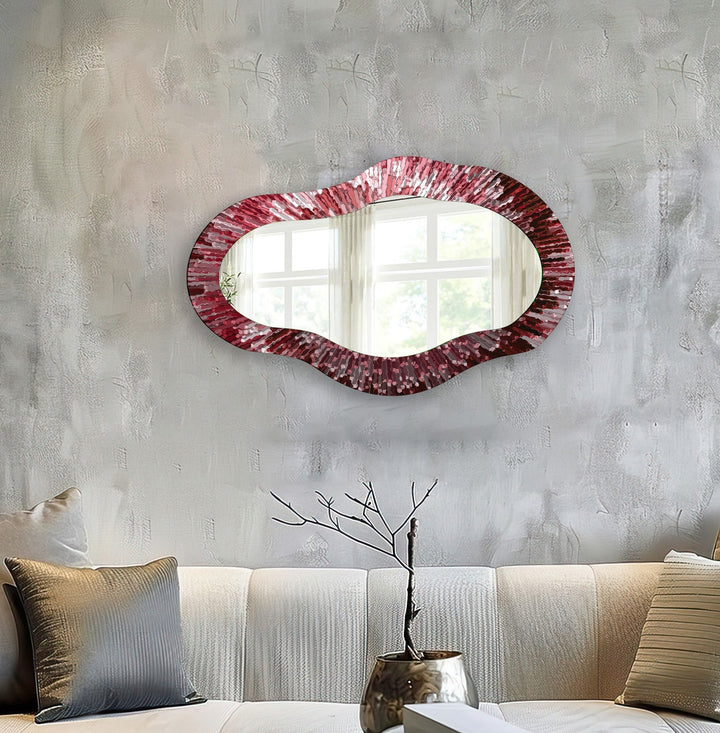 Stylish wall mirrors designed to reflect light and create depth in any room
