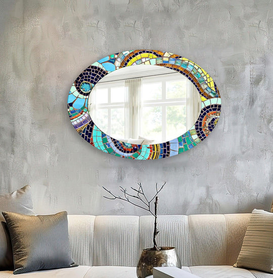 Decorative wall mirror with an ornate frame to add a touch of luxury to your decor
