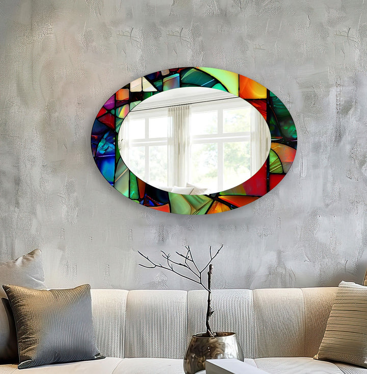 Mirrored wall art with stylish and artistic elements for a bold decor statement
