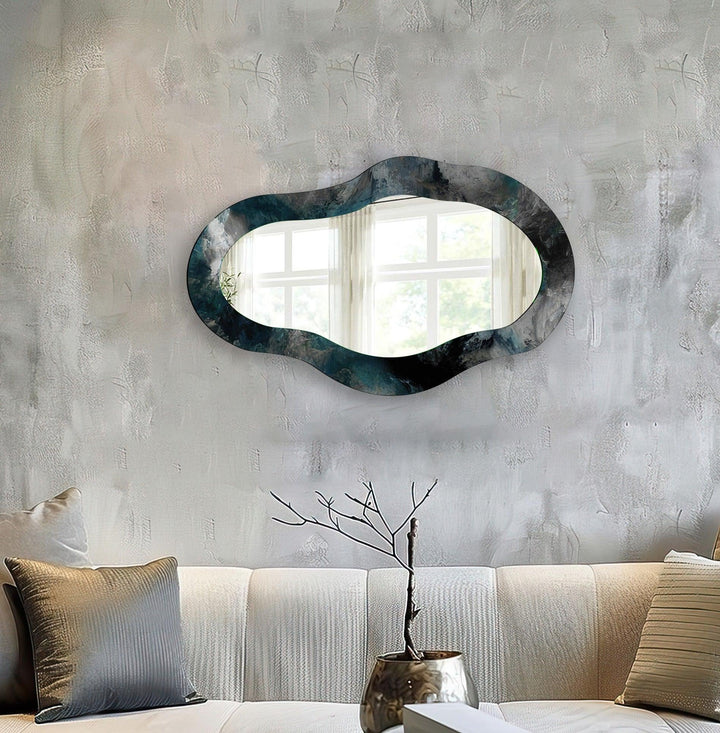 Mirrored wall art with stylish and artistic elements for a bold decor statement
