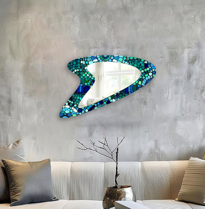 Stylish wall mirrors with ornate frames to create a luxurious and eye-catching feature
