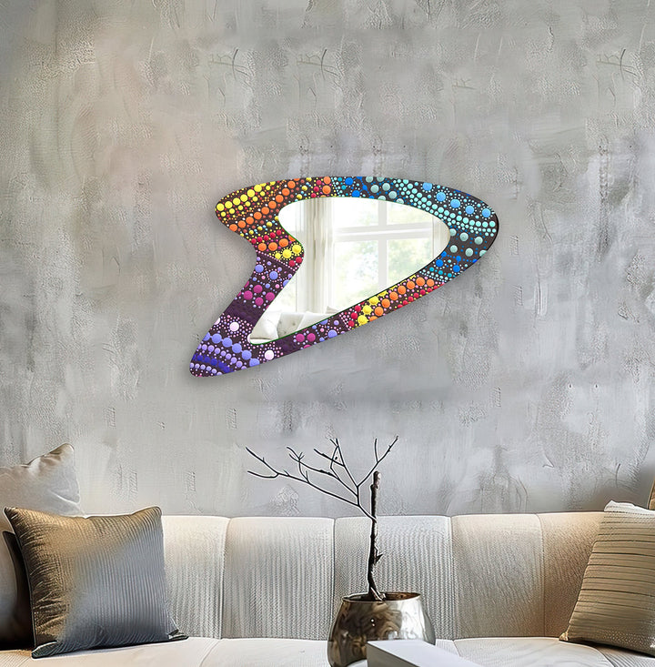Mirror wall art blending contemporary elegance with artistic flair to enhance your walls
