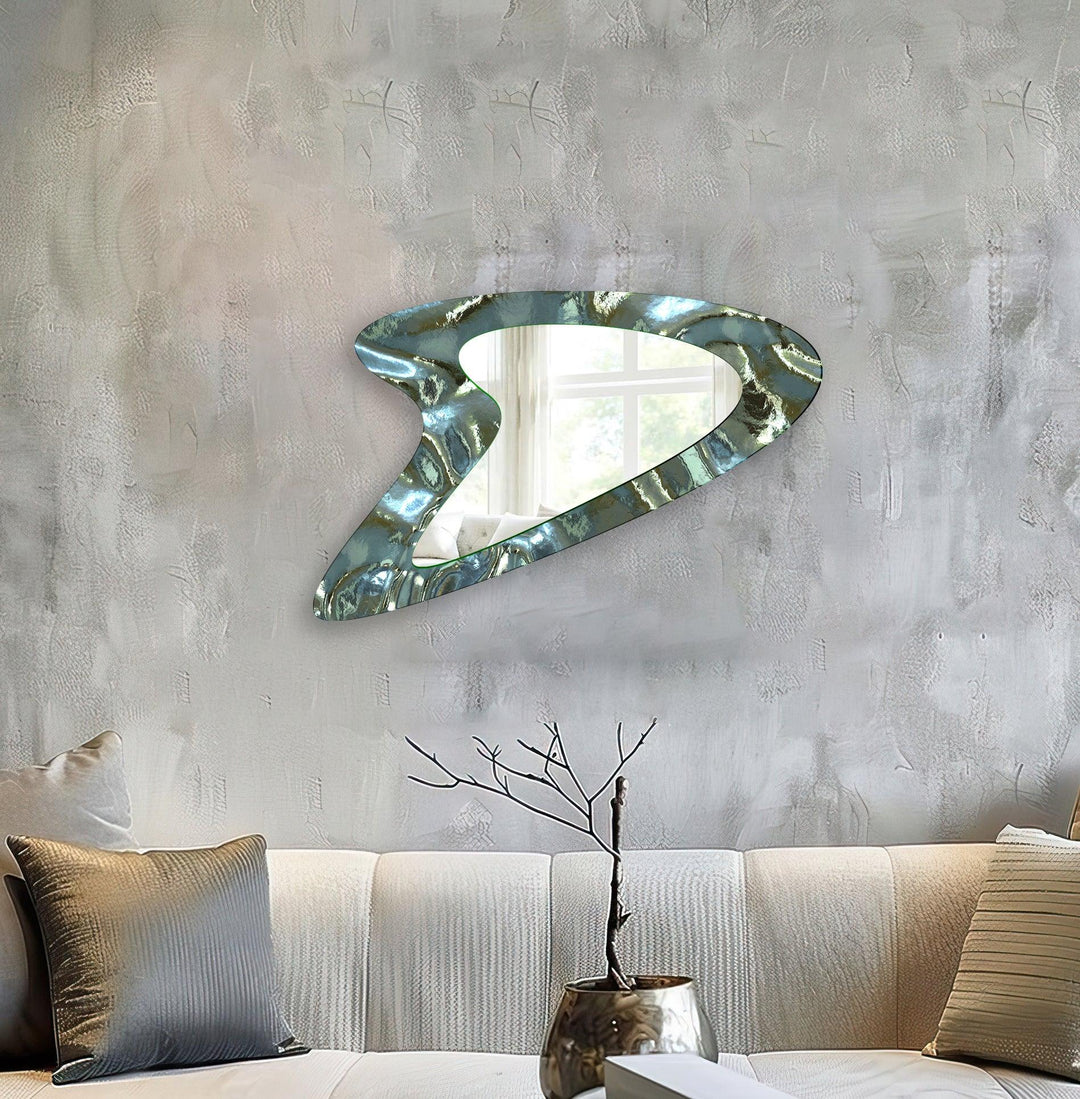 Decorative wall mirror with a minimalist frame to complement both modern and classic interiors
