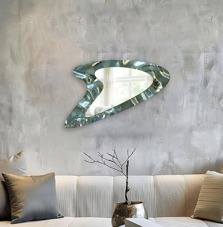 Decorative wall mirror with a minimalist frame to complement both modern and classic interiors
