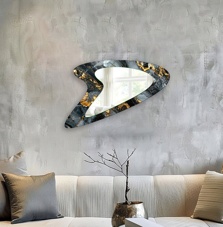 Mirror wall art featuring unique designs that blend functionality with artistic elegance
