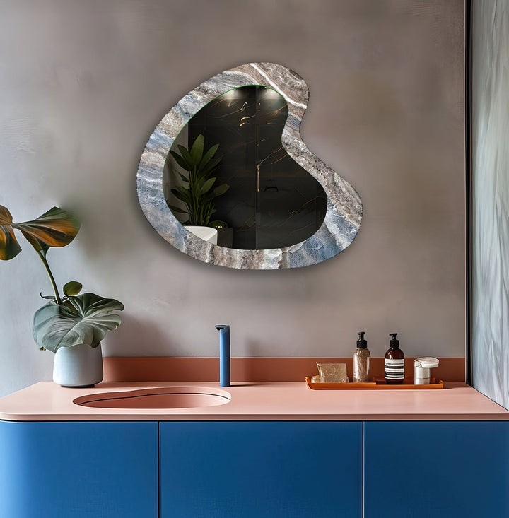 Decorative wall mirror with a minimalist frame to complement both modern and classic interiors

