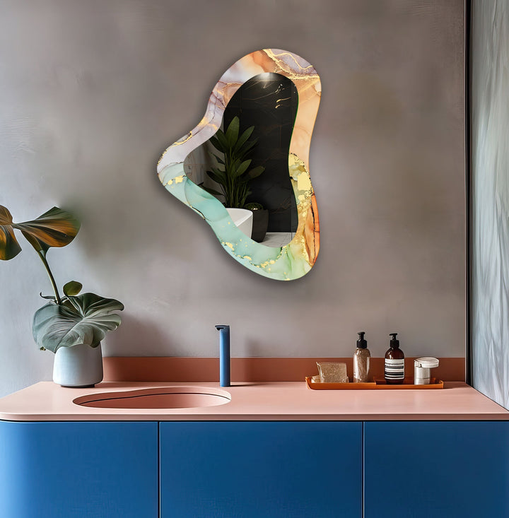 Decorative wall mirror blending timeless charm with contemporary style for versatile decor
