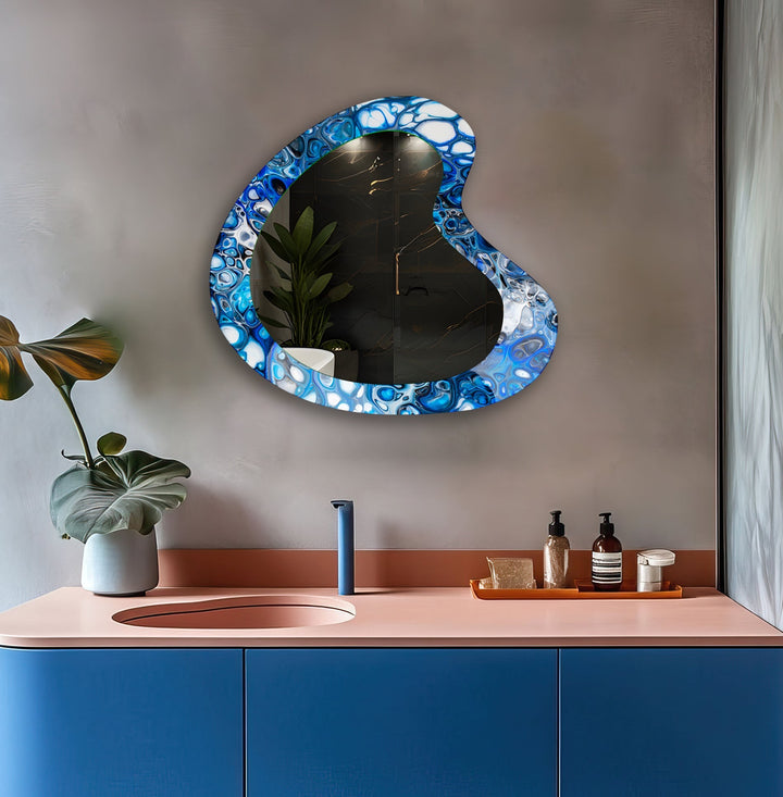 Mirrored wall art showcasing intricate craftsmanship for a unique and stylish addition
