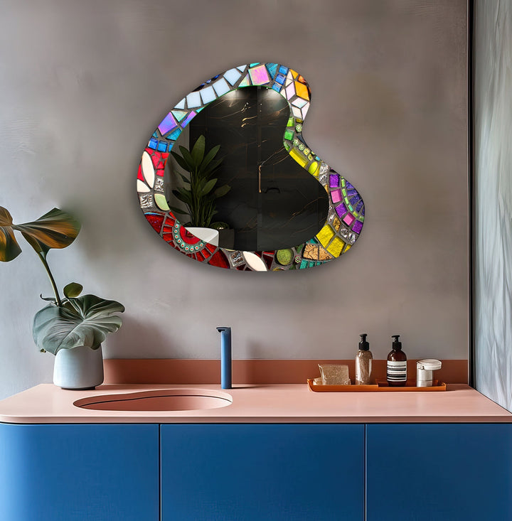 Mirror wall art featuring unique designs that blend functionality with artistic elegance
