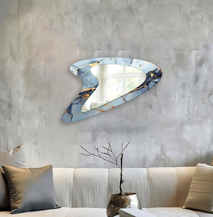 Mirror wall decor combining artistic elements with practical functionality for a unique touch
