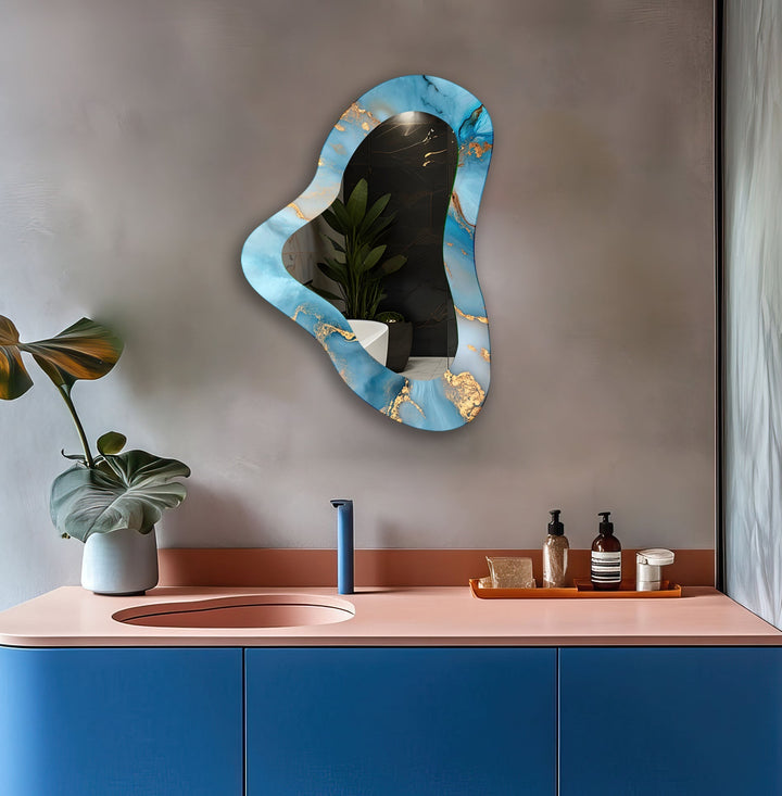 Mirrored wall art showcasing intricate craftsmanship for a unique and stylish addition
