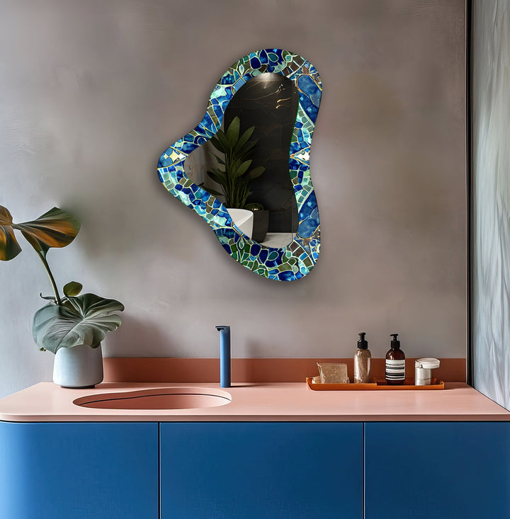 Mirror wall art blending contemporary elegance with artistic flair to enhance your walls
