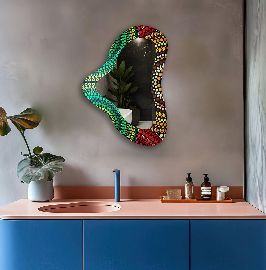 Decorative wall mirror featuring elegant details to enhance your home’s ambiance
