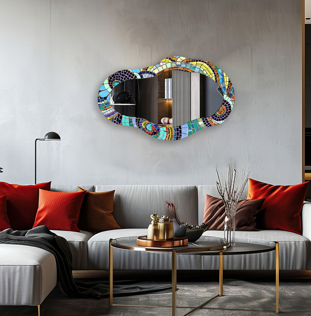 Wall mirrors with sleek frames and reflective surfaces for a modern and minimalistic look
