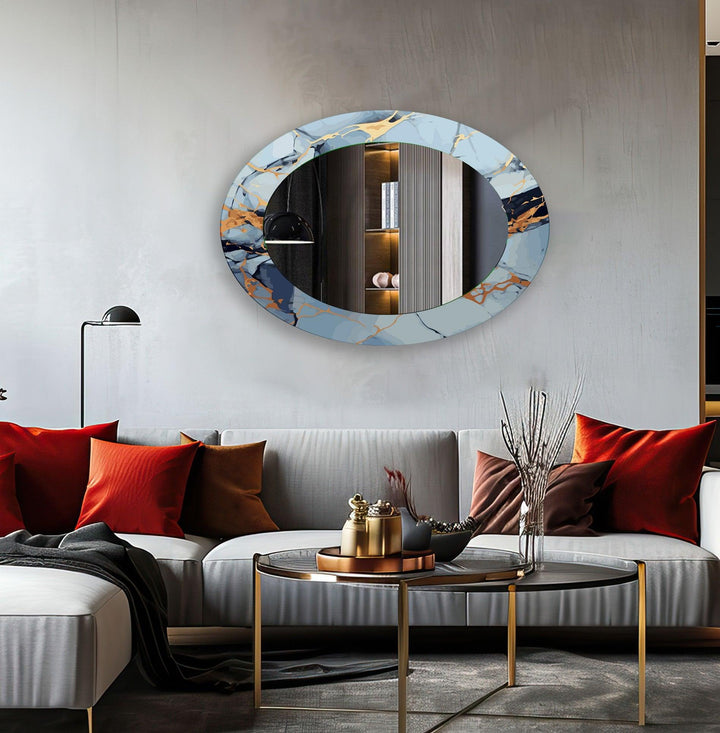 Ovaler Wandspiegel für Esszimmer
