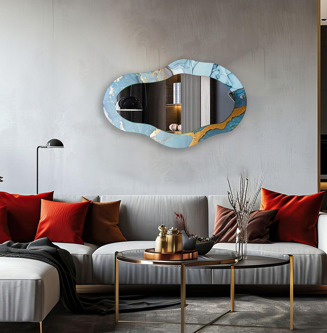 Decorative wall mirror with a minimalist frame to complement both modern and classic interiors

