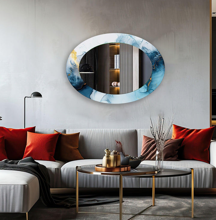Mirror wall decor blending functionality and artistic design for versatile home styling
