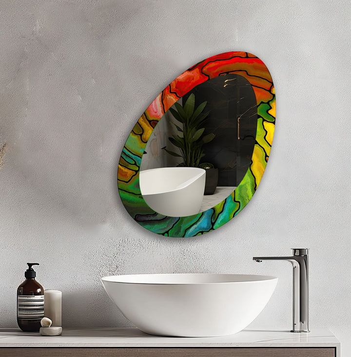 Mirrored wall art showcasing intricate craftsmanship for a unique and stylish addition

