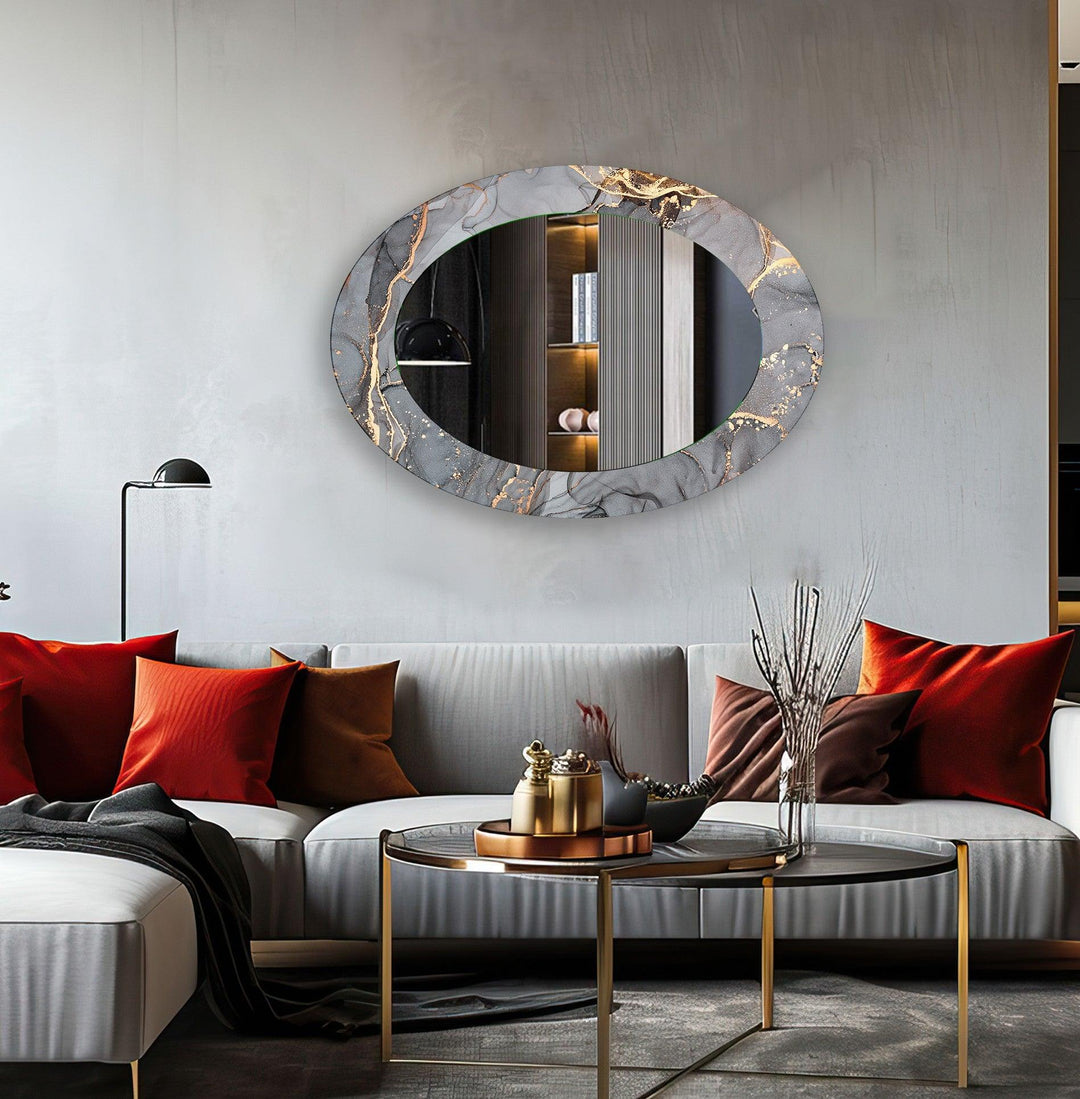 Mirror wall art blending contemporary elegance with artistic flair to enhance your walls
