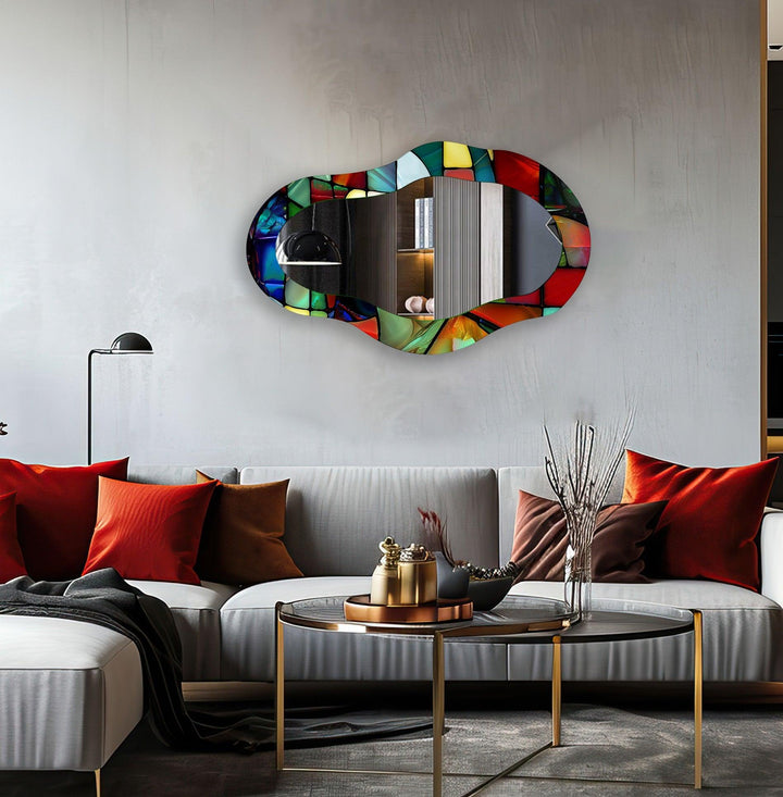 Mirrored wall art showcasing creative shapes and patterns to elevate your wall decor

