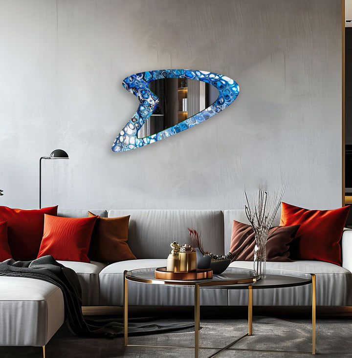 Mirror wall decor blending functionality and artistic design for versatile home styling
