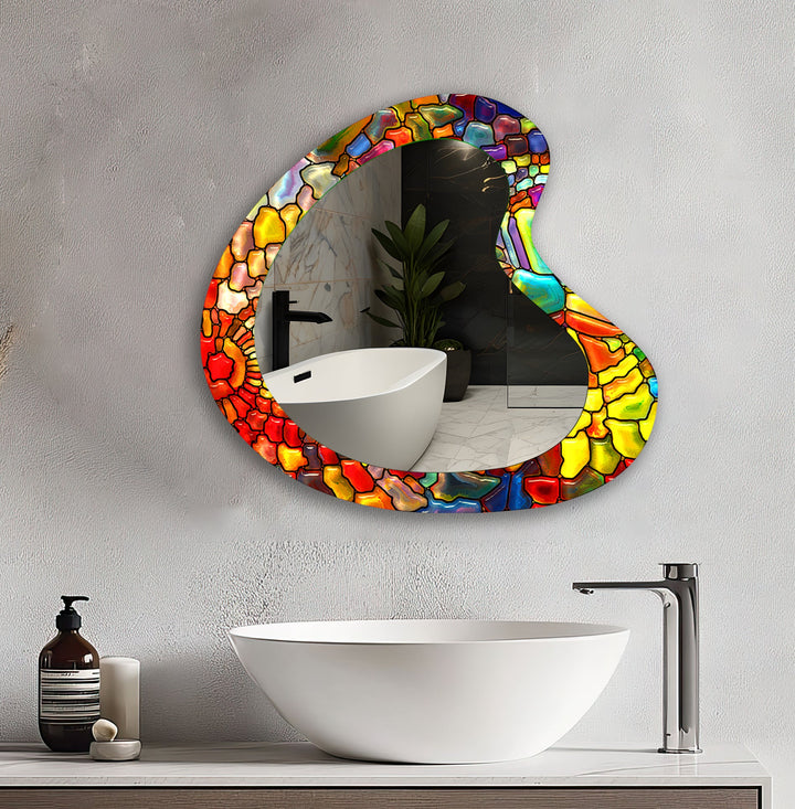 Decorative wall mirror perfect for adding a touch of modern elegance to your home

