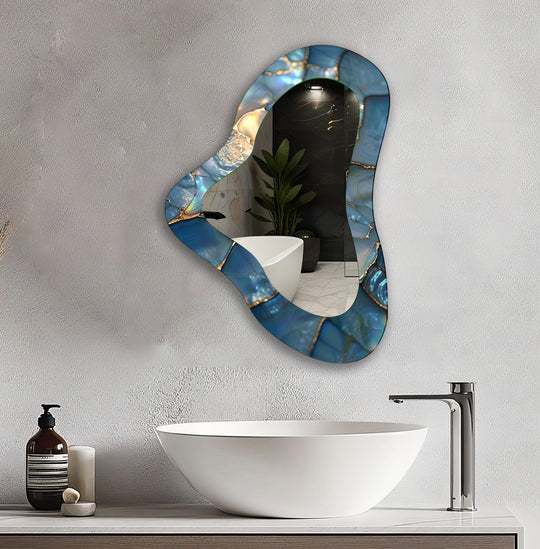 Wall mirrors with sleek frames and reflective surfaces for a modern and minimalistic look

