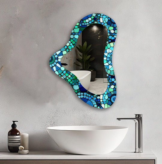 Mirrored wall art offering a creative and reflective statement for contemporary interiors
