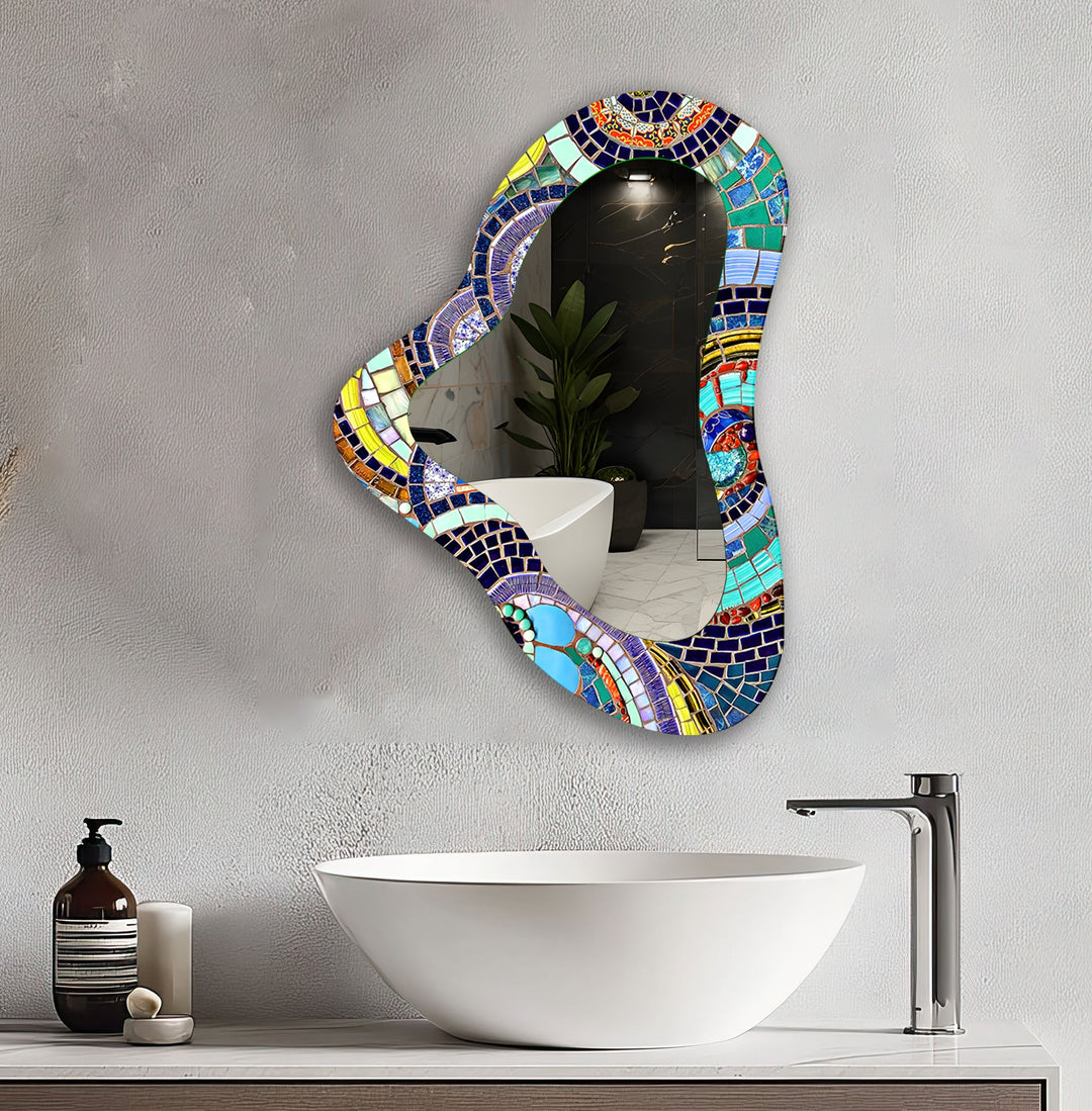 Mirror wall decor blending functionality and artistic design for versatile home styling
