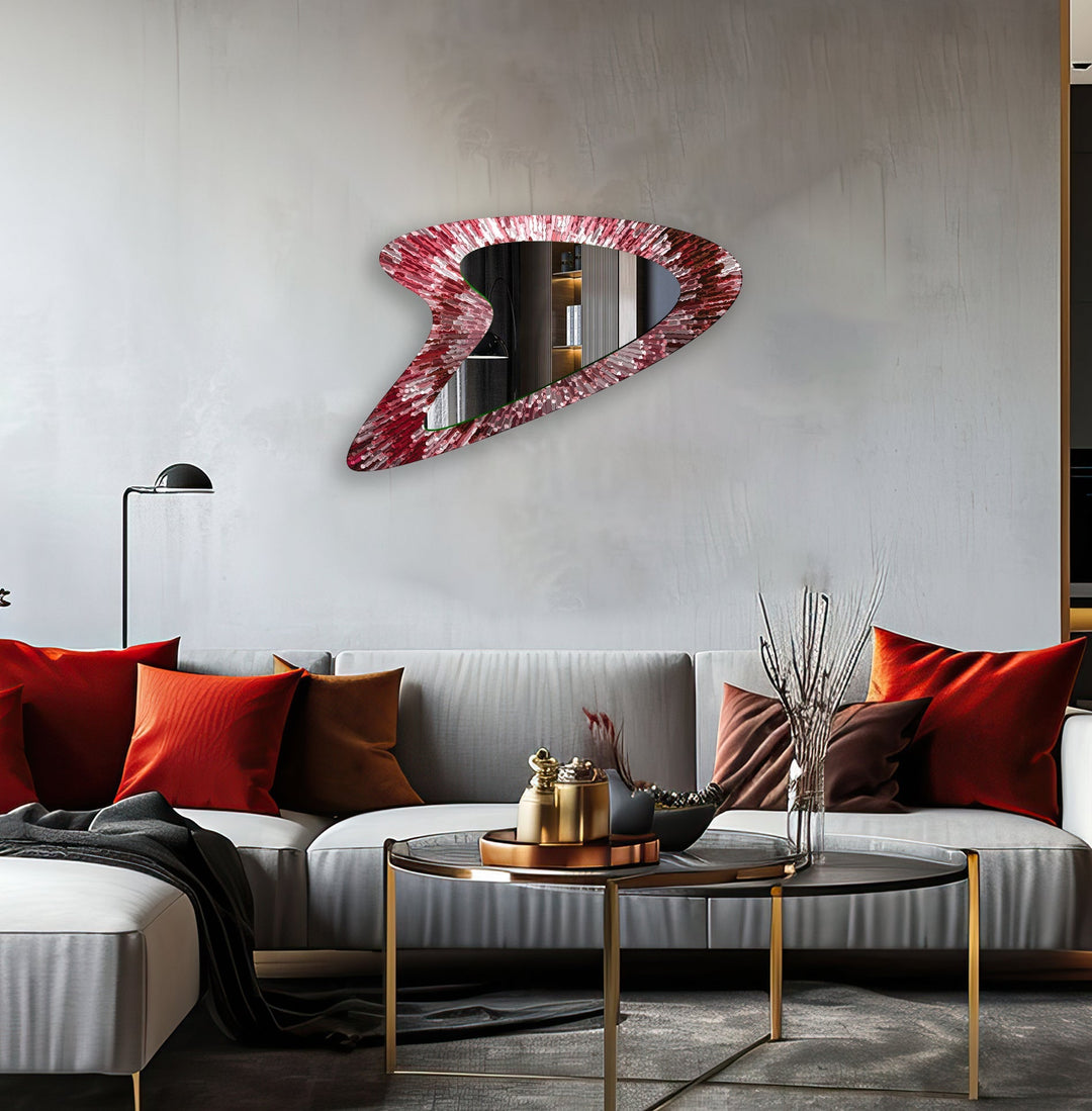 Decorative wall mirror showcasing minimalist elegance for a timeless addition to any room
