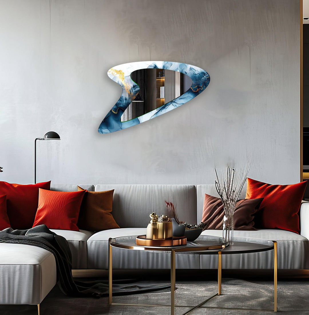 Mirror wall art featuring unique designs that blend functionality with artistic elegance
