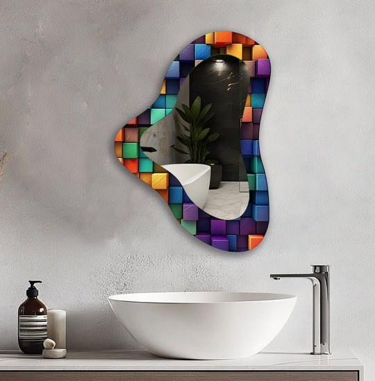 Stylish wall mirrors with ornate frames to create a luxurious and eye-catching feature
