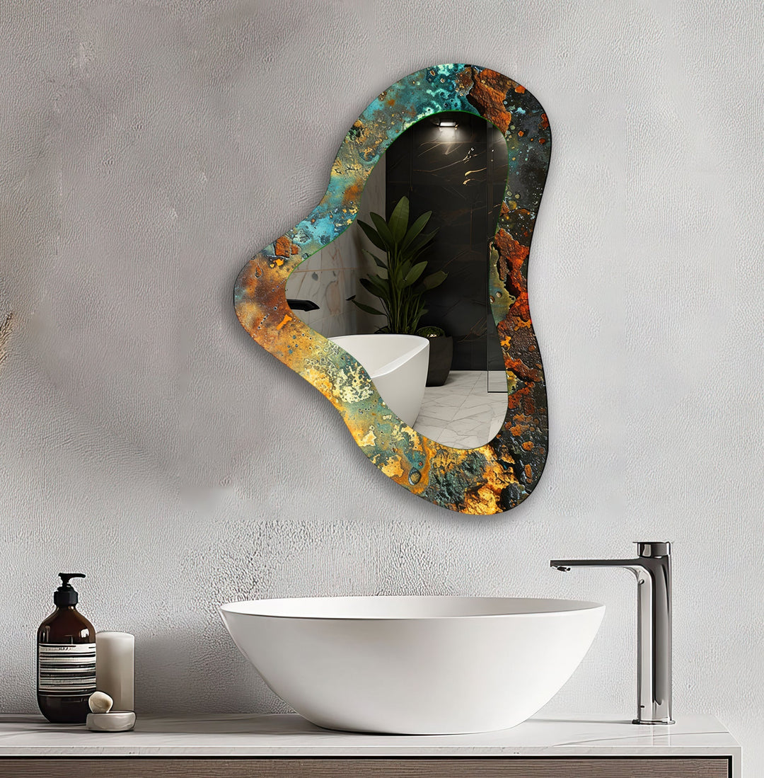Mirrored wall art offering a creative and reflective statement for contemporary interiors
