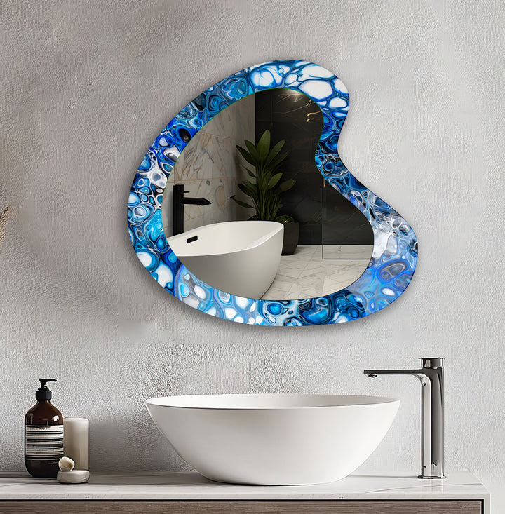 Mirror wall decor blending functionality and artistic design for versatile home styling
