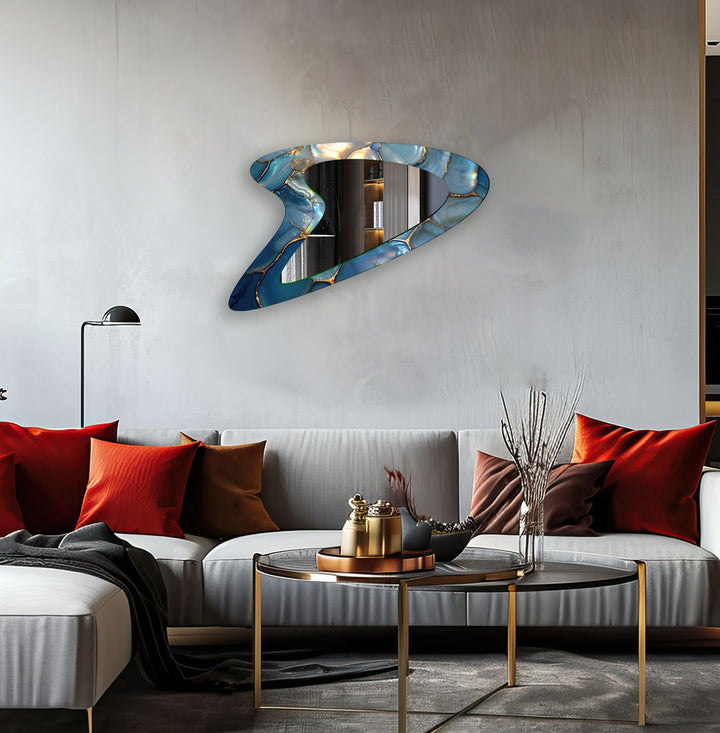Mirrored wall art offering a creative and reflective statement for contemporary interiors
