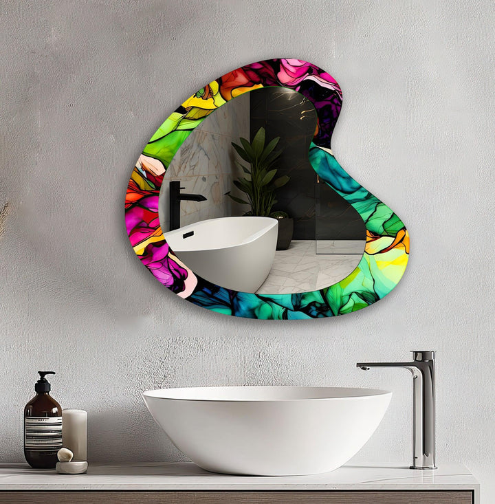 Mirror wall art featuring unique designs that blend functionality with artistic elegance
