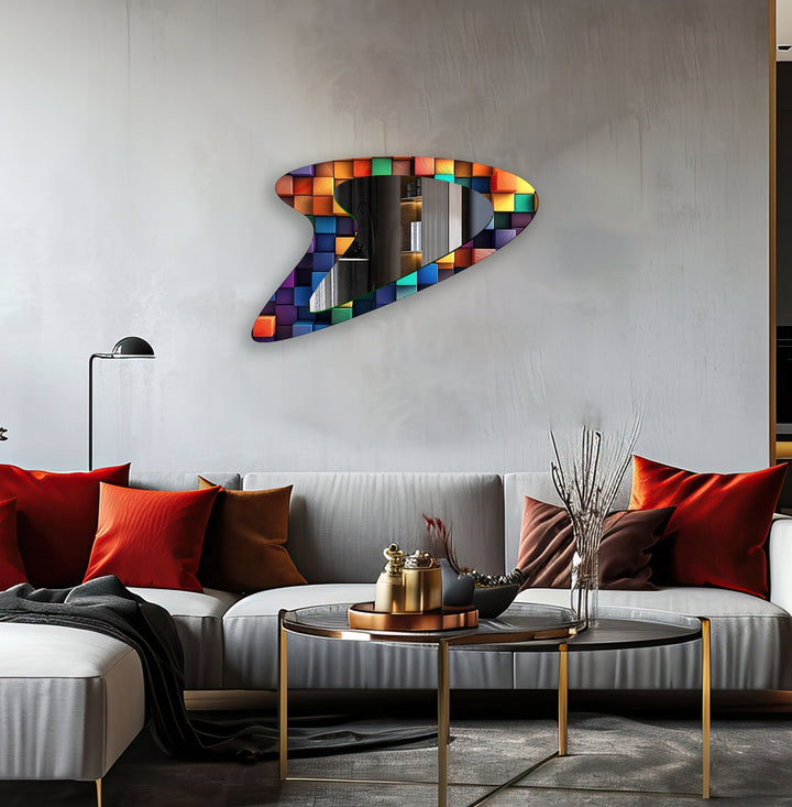 Wall mirrors designed with decorative accents to serve as both art and practicality
