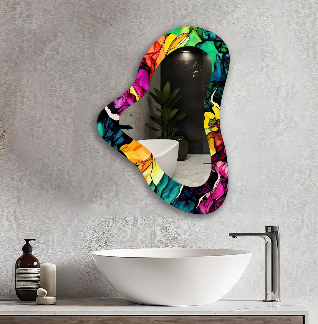 Decorative wall mirror with a minimalist frame to complement both modern and classic interiors
