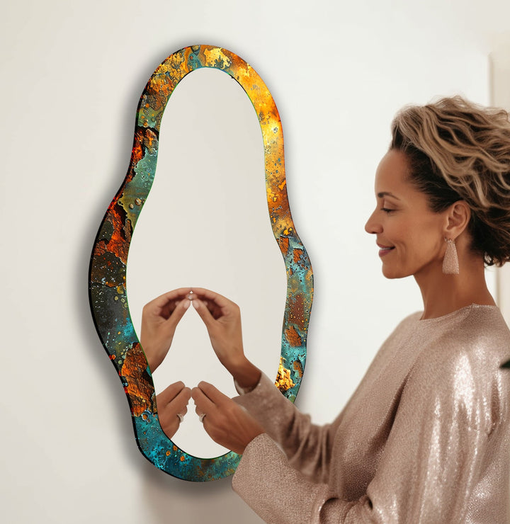 Mirrored wall art showcasing creative shapes and patterns to elevate your wall decor
