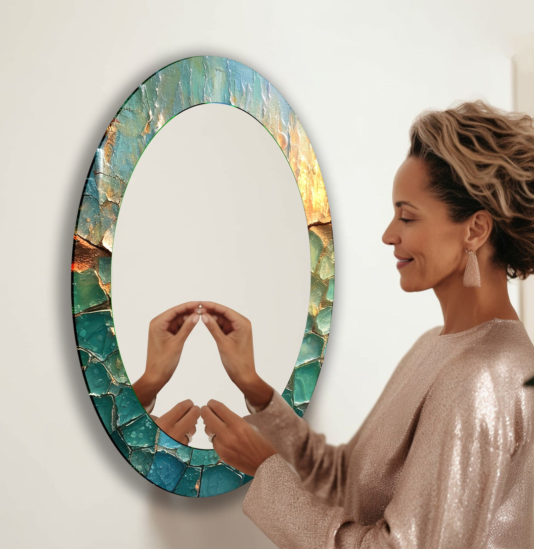 Mirror wall decor with bold designs that serve as a stunning focal point in any room
