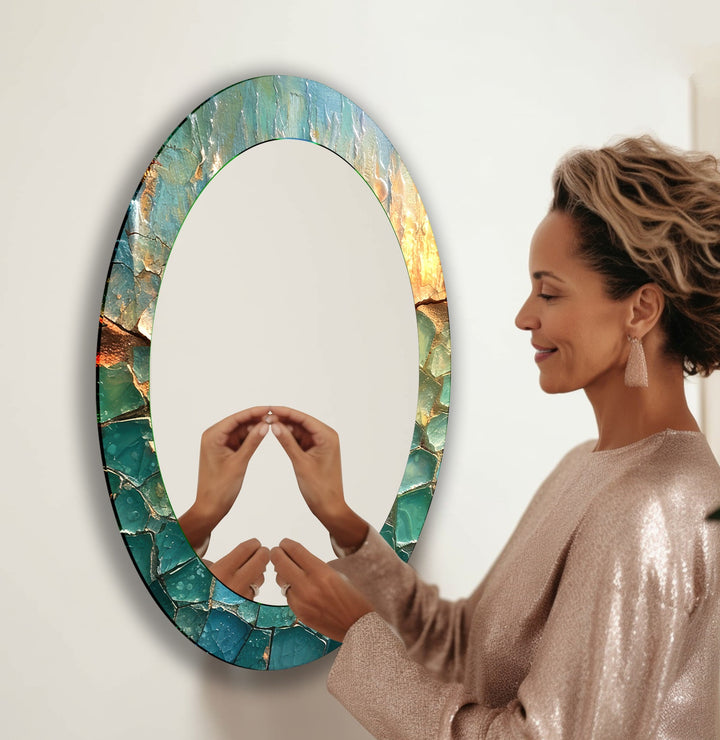 Mirror wall decor with bold designs that serve as a stunning focal point in any room
